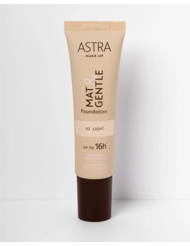 Astra Mat&gentle Foundation - Fondotinta Opaco Naturale - 02 Light